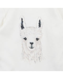 Bébé Llama Face Bodysuit