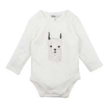 Load image into Gallery viewer, Bébé Llama Face Bodysuit