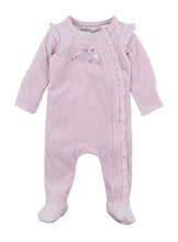 Load image into Gallery viewer, Bébé Lucie Velour Zip Onsie