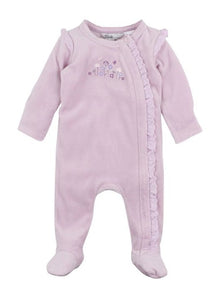 Bébé Lucie Velour Zip Onsie