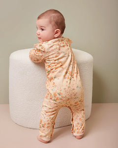 May Gibbs Scout Frill Onsie - Peach Floral