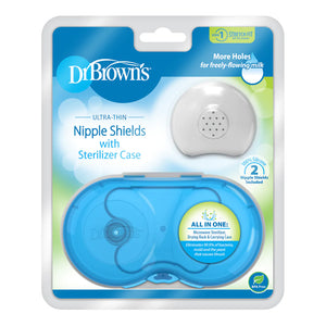 Dr Brown's Nipple Shields, with Sterilizer Case
