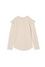 Load image into Gallery viewer, Milky Off White Rib Henley Top