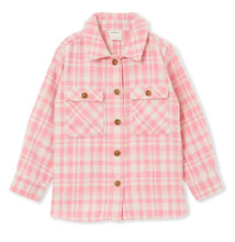 Load image into Gallery viewer, Milky Pink Check Overshirt