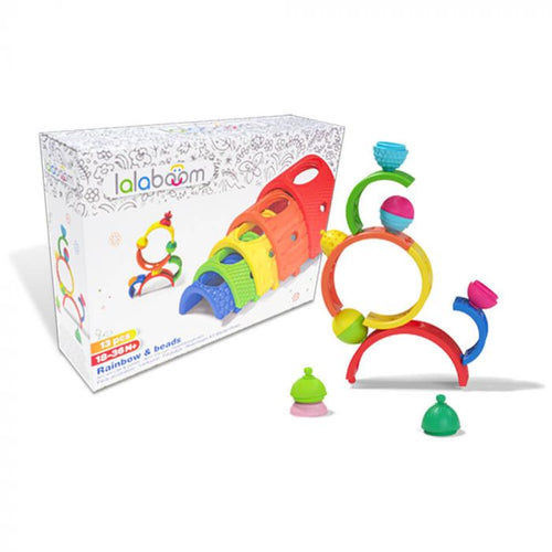 lalaboom Rainbow Arches & Beads - 13 Pieces