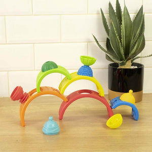 lalaboom Rainbow Arches & Beads - 13 Pieces