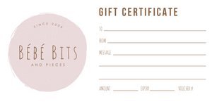 Gift Certificate - www.bebebits.com.au