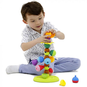lalaboom Stack 'n' Beads - 12 Pieces