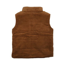 Load image into Gallery viewer, fox &amp; finch Wallaby Cord Puffa Vest - Caramel
