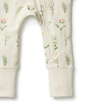 Load image into Gallery viewer, wilson + frenchy Organic Zipsuit with Feet - Wild Flower