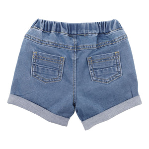 Bébé Boys Knit Denim Shorts