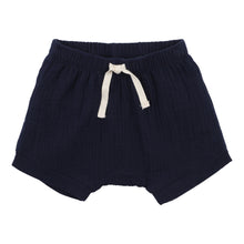 Load image into Gallery viewer, Bébé Navy Crinkle Shorts