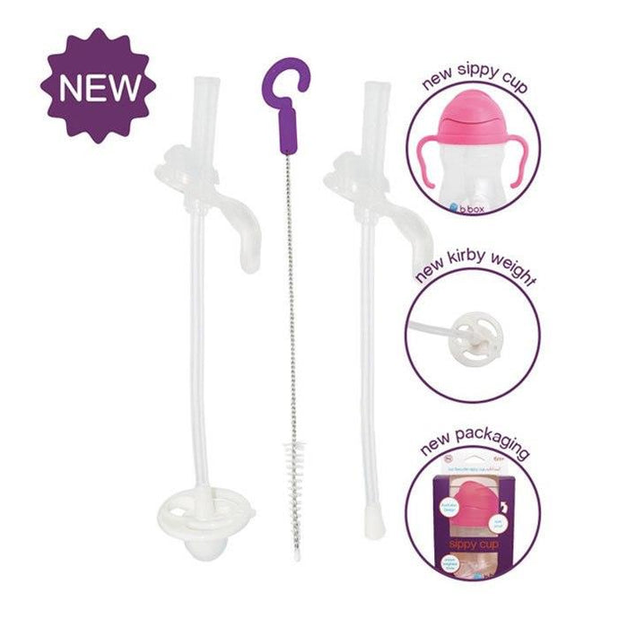 b.box Replacement Straws & Cleaner - Sippy Cup