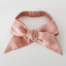 Load image into Gallery viewer, Snuggle Hunny Kids Linen Bow Pre Tied Headband Wrap