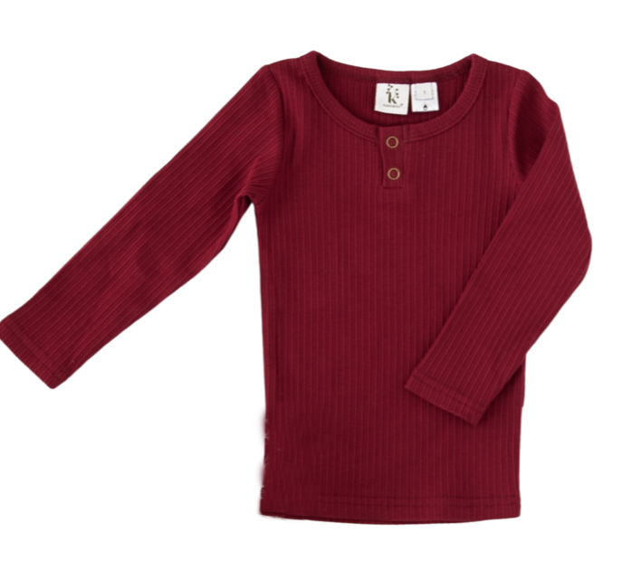 Karibou Willow Long Sleeve Henley Top