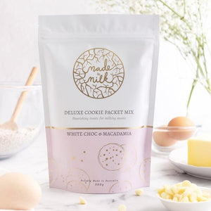 Made To Milk - Deluxe Lactation Cookie Packet Mix - White Choc & Macadamia Nut
