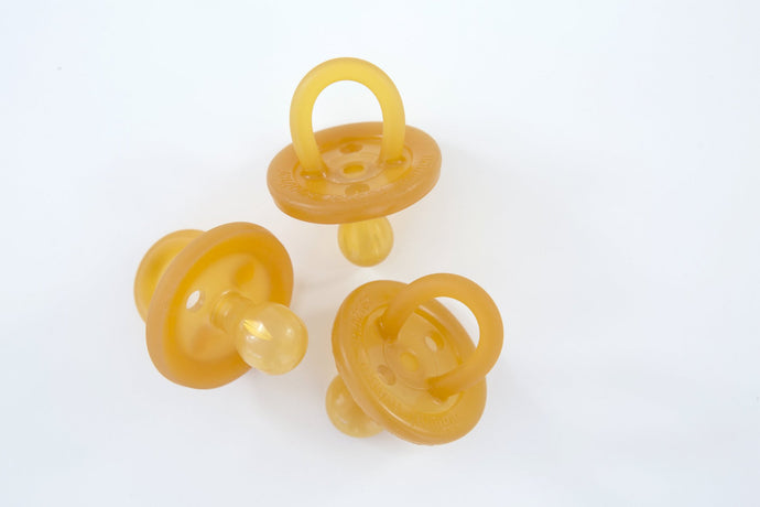 Natural Rubber Soother Round dummy | Twin Pack