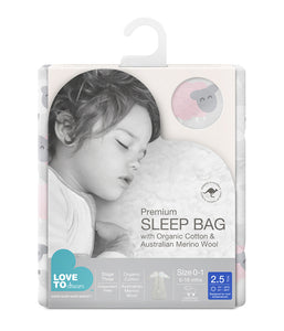 Love To Dream SLEEP BAG™ with Organic Cotton & Australian Merino Wool 2.5 TOG