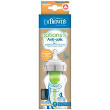 Load image into Gallery viewer, Dr. Brown’s™ Options+™ Anti Colic GLASS Wide-Neck Baby Bottle - assorted sizes