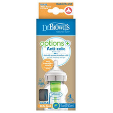 Load image into Gallery viewer, Dr. Brown’s™ Options+™ Anti Colic GLASS Wide-Neck Baby Bottle - assorted sizes