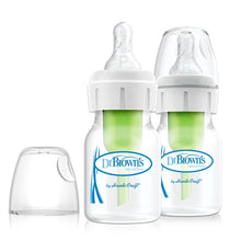 Load image into Gallery viewer, Dr. Brown’s™ Options+™ Anti Colic Narrow Neck Vented Bottles - 2 PACK - PREEMIE TEATS