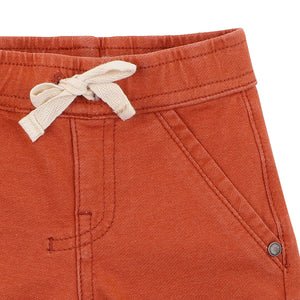 fox & finch Boys Rust Knit Denim Shorts 3-7 YRS