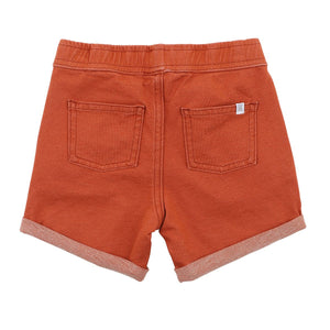 fox & finch Boys Rust Knit Denim Shorts 3-7 YRS