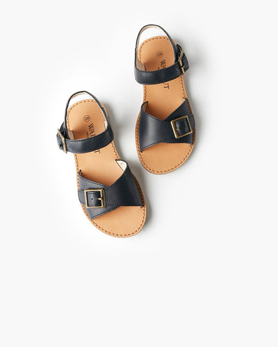 Walnut Melbourne Ryder Sandal - Navy - www.bebebits.com.au
