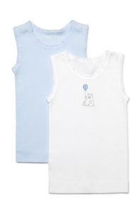 Marquise Embroidered Singlet 2 pack assorted