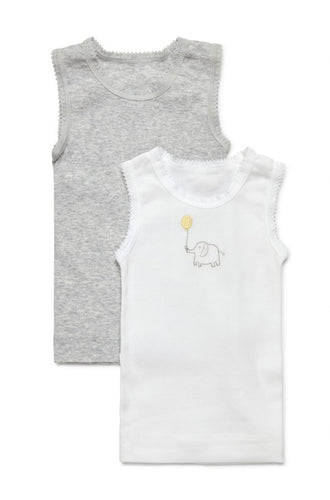Marquise Embroidered Singlet 2 pack assorted