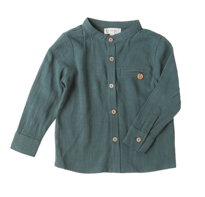 Karibou Spencer Boys Linen Blend Shirt