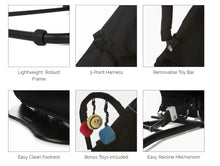 Load image into Gallery viewer, veebee Baby Minder Bouncer with Toy Bar